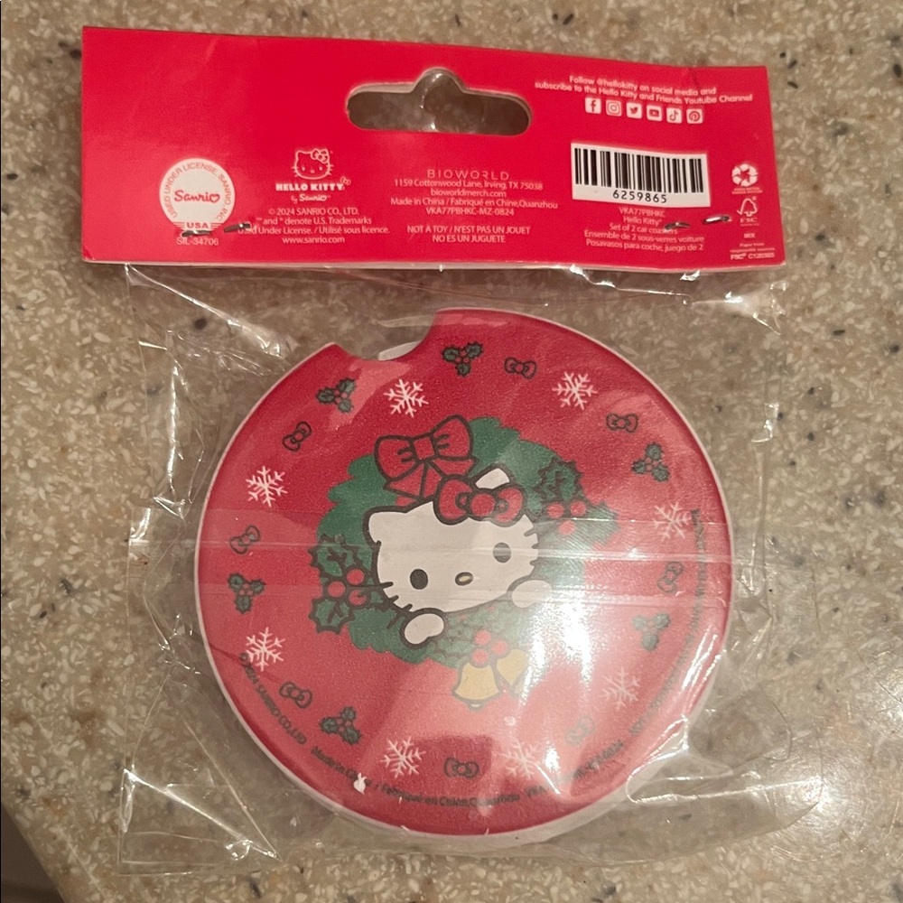 Hello Kitty Red Car Coasters - Picture 2 of 2